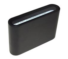 LED Vonkajšie nástenné svietidlo FLOW LED/3W/230V IP54 čierna