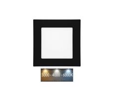 LED-WSQ-CCT/6W/CR - LED Podhľadové svietidlo RAFA LED/6W/230V IP44 čierna