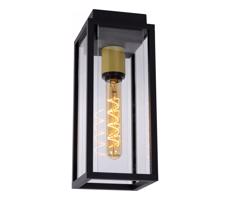 Lucide Lucide 27105/01/30- Vonkajšie nástenné svietidlo LAURENS 1xE27/15W/230V IP54 čierna