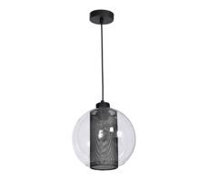 Luster FUNA 1xE27/60W/230V čierna