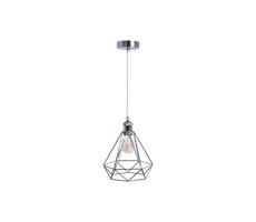 Luster na lanku 1xE27/60W/230V pr. 22 cm lesklý chróm