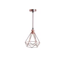 Luster na lanku 1xE27/60W/230V pr. 22 cm meď