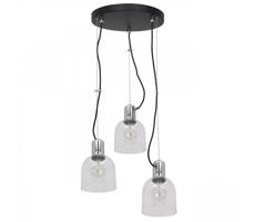 Luster na lanku BANCO 3xE27/60W/230V okrúhly číra
