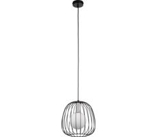 Luster na lanku BELL 1xG9/12W/230V pr. 24 cm čierna/lesklý chróm
