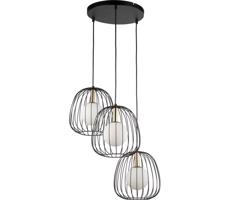 Luster na lanku BELL 3xG9/12W/230V čierna/zlatá