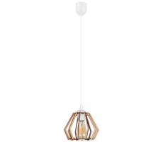 Luster na lanku BERGO 1xE27/60W/230V biela