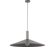 Luster na lanku CAPRI 1xE27/15W/230V pr. 70 cm antracit/šedá