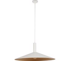 Luster na lanku CAPRI 1xE27/15W/230V pr. 70 cm biela/medená