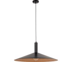 Luster na lanku CAPRI 1xE27/15W/230V pr. 70 cm čierna/medená