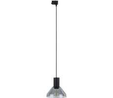 Luster na lanku do 3-fáz. lištov. systému NEO 1xE27/15W/230V čierna/dymová čierna