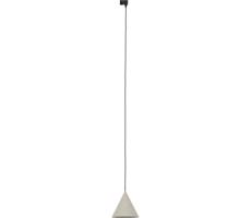 Luster na lanku do lištového systému CONO 1xE27/15W/230V čierna/béžová