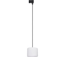 Luster na lanku do lištového systému TRACER 1xE27/15W/230V pr. 20 cm čierna/biela