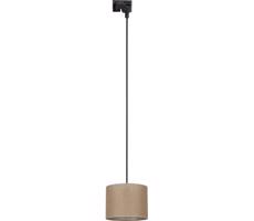 Luster na lanku do lištového systému TRACER 1xE27/15W/230V pr. 20 cm čierna/hnedá