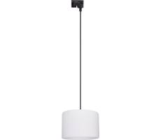 Luster na lanku do lištového systému TRACER 1xE27/15W/230V pr. 30 cm čierna/biela