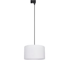 Luster na lanku do lištového systému TRACER 1xE27/15W/230V pr. 38 cm čierna/biela