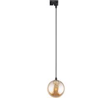 Luster na lanku do lištového systému TRACER 1xG9/8W/230V čierna/dymová hnedá