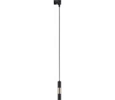 Luster na lanku do lištového systému TRACER 1xGU10/10W/230V čierna/zlatá