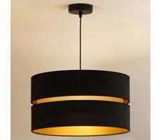 - Luster na lanku DUO 1xE27/15W/230V pr. 40 cm čierna/zlatá