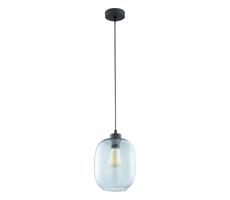 Luster na lanku ELIO 1xE27/15W/230V modrá