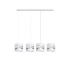 Luster na lanku HELEN 4xE27/15W/230V biela