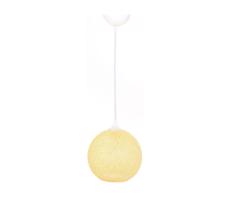 Luster na lanku JUTE 1xE27/60W/230V žltá