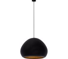Luster na lanku LAVA 1xE27/15W/230V čierna/zlatá
