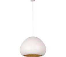 Luster na lanku LAVA 1xE27/15W/230V krémová/zlatá