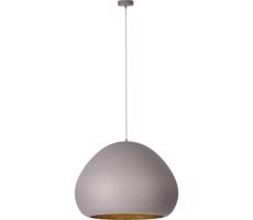 Luster na lanku LAVA 1xE27/15W/230V taupe/zlatá