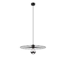 Luster na lanku MONTANA 1xE27/15W/230V pr. 45 cm čierna