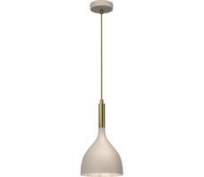 Luster na lanku NOAK 1xE27/15W/230V béžová/zlatá