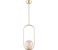 Luster na lanku OVAL 1xE14/10W/230V zlatá
