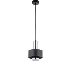 Luster na lanku RIF LUX 1xGX53/12W/230V pr. 15 cm čierna/lesklý chróm