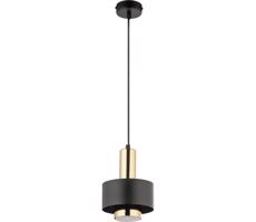 Luster na lanku RIF LUX 1xGX53/12W/230V pr. 15 cm čierna/zlatá