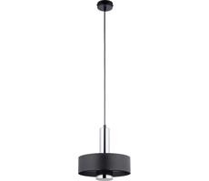 Luster na lanku RIF LUX 1xGX53/12W/230V pr. 25 cm čierna/lesklý chróm
