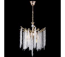 Luster na reťazi 5xE14/60W/230V pr. 50 cm zlatá