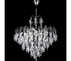 Luster na reťazi 6xE14/60W/230V pr. 50 cm lesklý chróm