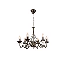 Luster na reťazi DONATO 6xE14/40W/230V