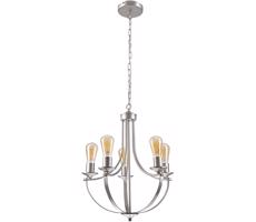 Luster na reťazi GINA 5xE27/60W/230V chróm