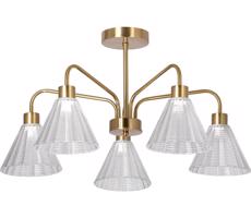 Luster na tyči 5xE27/60W/230V zlatá