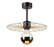 Luster na tyči MONTANA 1xE27/15W/230V pr. 30 cm zlatá/čierna