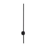 Moderné nástenné svietidlo čierne 100 cm vrátane LED stmievateľné - Clockwise
