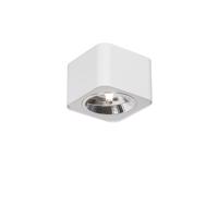 Moderné prisadené bodové svietidlo biele štvorcové GU10 111mm - Boxer