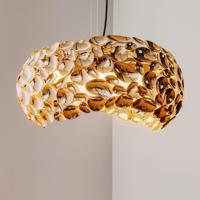 Narisa LED závesné svetlo Ø 46 cm ružovo zlaté/hnedé