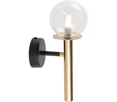 Nástenná lampa DAISY 1xG9/12W/230V zlatá/čierna/číra