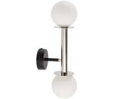 Nástenná lampa DAISY 2xG9/12W/230V lesklý chróm/čierna/biela
