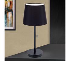 Orion Orion LA 4-1205/1 - Stolná lampa s USB portom LUDWIG 1xE27/40W/230V čierna