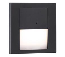 Paulmann Paulmann 80004 - LED/1W Schodiskové svietidlo so senzorom TSARO 230V Lead/čierna
