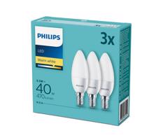 Philips SADA 3x LED Žiarovka Philips E14/5,5W/230V 2700K