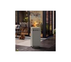 Planika Planika Faro GAS - Vonkajší plynový krb 142x36 cm 8kW šedá + ochranný kryt