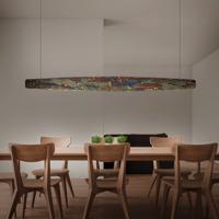 Quitani LED závesná lampa Persida, dĺžka 148 cm, nárazový kov